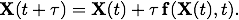 Euler's method in state vectors notation