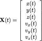 State vector defined